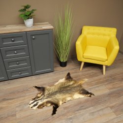 Badger Fur Badger Fur Blanket Fur Rug Rug Length 115 cm 87.26.7