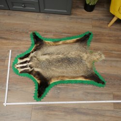 Badger Fur Badger Fur Blanket Fur Rug Rug Length 115 cm 87.26.7