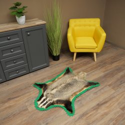 Badger Fur Badger Fur Blanket Fur Rug Rug Length 115 cm 87.26.7