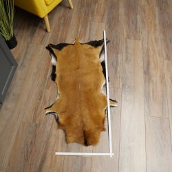 Alfombra de piel de oveja de Camerún, piel de oveja de Camerún, piel de animal, decoración, longitud: 92 cm