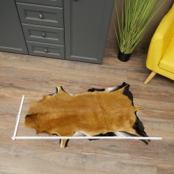 Alfombra de piel de oveja de Camerún, piel de oveja de Camerún, piel de animal, decoración, longitud: 92 cm