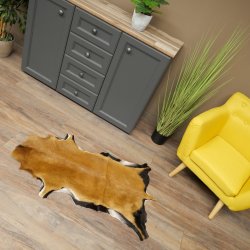 Alfombra de piel de oveja de Camerún, piel de oveja de Camerún, piel de animal, decoración, longitud: 92 cm