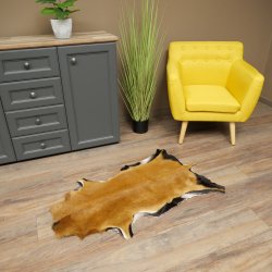 Alfombra de piel de oveja de Camerún, piel de oveja de Camerún, piel de animal, decoración, longitud: 92 cm