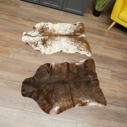 Ziegenfelle 2 Stück Ziegen Felle Fell Ziege Vorleger Tierfell Dekoration