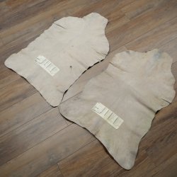 Ziegenfelle 2 Stück Ziegen Felle Fell Ziege Vorleger Tierfell Dekoration