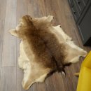 Damhirsch Fell Damhirschfell Hirschfell Vorleger Teppich Deko Länge 112 cm 87.3.38