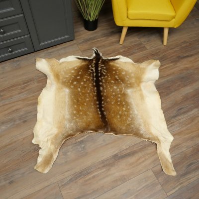 Pelle di daino Pelle di daino Pelle di cervo Tappeto decorativo Lunghezza 112 cm 87.3.38