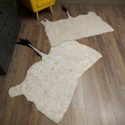 Gnu / Oryx 2 er Set Felle Fell Haut Vorleger Afrika Teppich