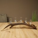 Liqueur Set: 5 Large Stemmed Glasses on a Red Deer Antler Stand – Gift Set 27.60.2.64
