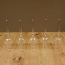 Fournisseur de schnaps : lot de 5 grands verres à pied sur un support en bois de cerf rouge - Cadeau 27.60.2.67