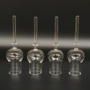 Set da liquore: 4 bicchierini con stelo su un corno di cervo rosso - Regalo 27.60.2.79