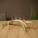 Set da liquore: 4 bicchierini con stelo su un corno di cervo rosso - Regalo 27.60.2.79