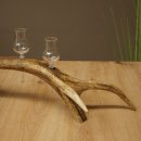 Liqueur Set: 5 Small Stemmed Glasses on a Red Deer Antler Stand – Gift 27.60.2.98