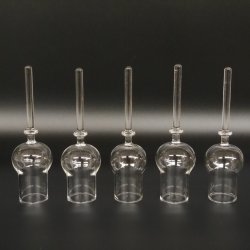 Liqueur Set: 5 Small Stemmed Glasses on a Red Deer Antler Stand – Gift 27.60.2.98