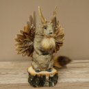 Wolpertinger Marble Stuffed Toy Mythical Creature with Wings, Beard, and Antlers Wolpi 86.16.47