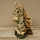 Wolpertinger Marble Stuffed Toy Mythical Creature with Wings, Beard, and Antlers Wolpi 86.16.47