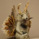 Wolpertinger Marble Stuffed Toy Mythical Creature with Wings, Beard, and Antlers Wolpi 86.16.48