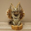 Wolpertinger Marble Stuffed Toy Mythical Creature with Wings, Beard, and Antlers Wolpi 86.16.48