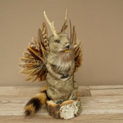 Wolpertinger Marble Stuffed Toy: Mythical Creature with Wings, Beard, and Antlers – Wolpi 86.16.50