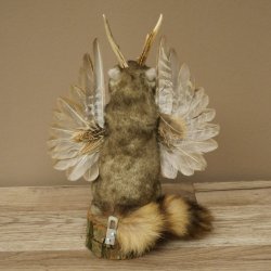 Wolpertinger Marble Stuffed Toy: Mythical Creature with Wings, Beard, and Antlers – Wolpi 86.16.50