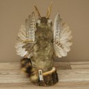 Wolpertinger Marble Stuffed Toy Mythical Creature with Wings, Beard, and Antlers Wolpi 86.16.51