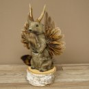 Wolpertinger knuffel, opgezette knuffel van een fabelwezen met vleugels, baard en gewei, Wolpi 86.16.53