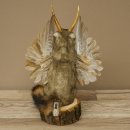 Wolpertinger knuffel, opgezette knuffel van een fabelwezen met vleugels, baard en gewei, Wolpi 86.16.54