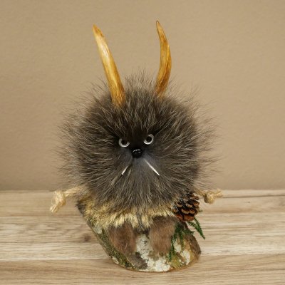 Wolpertinger Wolpi, modello in miniatura a forma di pigna con occhi bianchi, altezza 23 cm, codice 86.1.2.63