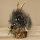 Wolpertinger Wolpi Präparat Mini Tannenzapfen Zapfen hellblaue Augen Höhe 22 cm 86.1.2.66