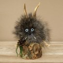Wolpertinger Wolpi Präparat Mini Tannenzapfen Zapfen hellblaue Augen Höhe 22 cm 86.1.2.66