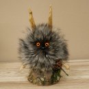 Wolpertinger Wolpi, modello in miniatura a forma di pigna, pigna arancione con occhi, altezza 23 cm, codice 86.1.2.67