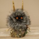 Wolpertinger Wolpi, modello in miniatura a forma di pigna, pigna arancione con occhi, altezza 23 cm, codice 86.1.2.67