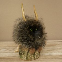 Wolpertinger Wolpi Mini Präparat grüne Augen Höhe 22 cm 86.1.1.50