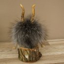 Wolpertinger Wolpi Mini, esemplare imbalsamato con occhi arancioni, altezza 22 cm, codice 86.1.1.52