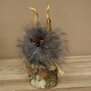 Wolpertinger Wolpi Mini, esemplare imbalsamato con occhi arancioni, altezza 22 cm, codice 86.1.1.52