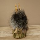 Wolpertinger "Wolpi" Mini Taxidermy Specimen with Dark Blue Eyes, Height 22 cm, 86.1.1.53