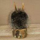 Wolpertinger "Wolpi" Mini Taxidermy Specimen with Dark Blue Eyes, Height 22 cm, 86.1.1.53
