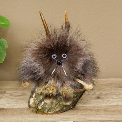 Wolpertinger Wolpi Mini, esemplare imbalsamato con occhi viola, altezza 22 cm, codice 86.1.1.54