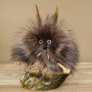 Wolpertinger Wolpi Mini, esemplare imbalsamato con occhi viola, altezza 22 cm, codice 86.1.1.54