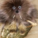 Wolpertinger Wolpi Mini, esemplare imbalsamato con occhi viola, altezza 22 cm, codice 86.1.1.54