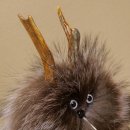 Wolpertinger Wolpi Mini, esemplare imbalsamato con occhi viola, altezza 22 cm, codice 86.1.1.54