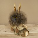 Wolpertinger Wolpi Mini, espécimen disecado con ojos amarillos, altura 22 cm, 86.1.1.55