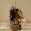 Wolpertinger Kleine Wolpi Opgezette exemplaar lichtblauwe ogen vleugels reehoorn 86.2.130