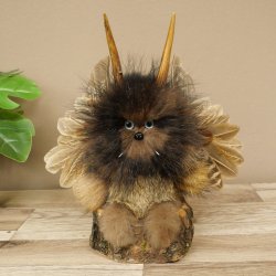Wolpertinger Kleine Wolpi Opgezette exemplaar lichtblauwe ogen vleugels reehoorn 86.2.130