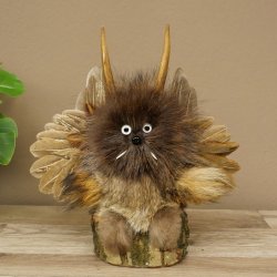 Wolpertinger Kleine Wolpi Opgezette exemplaar witte ogen vleugels reebuit hoorn 86.2.132