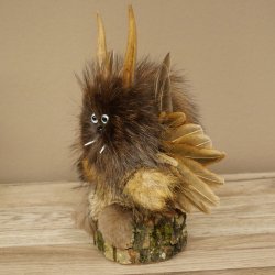 Wolpertinger Kleine Wolpi Opgezette exemplaar witte ogen vleugels reebuit hoorn 86.2.132