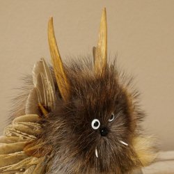 Wolpertinger Kleine Wolpi Opgezette exemplaar witte ogen vleugels reebuit hoorn 86.2.132