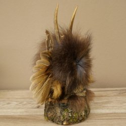 Wolpertinger Kleine Wolpi Opgezette exemplaar paarse ogen vleugels reehoorn 86.2.133
