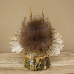 Wolpertinger Kleine Wolpi Opgezette exemplaar paarse ogen vleugels reehoorn 86.2.133
