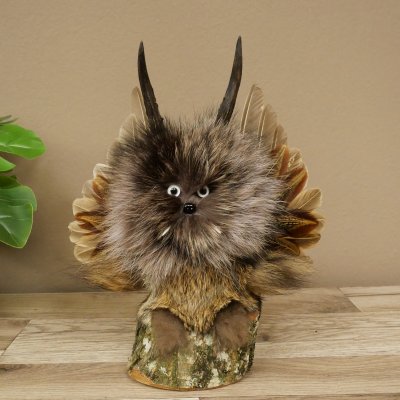 Wolpertinger Kleine Wolpi Opgezette exemplaar witte ogen vleugels reebuit hoorn 86.2.134